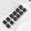 Dice Standard Six Sided Dices Set Non-printed Points Black Dice Game Accessory