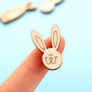 DIY Craft Wooden Eggs Easter Decorations Easter Rabbit Wood Chips Wood Slice