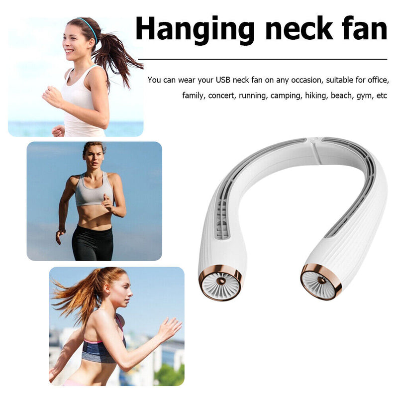 #A Portable Cooler Mute Hanging Fan Bladeless Air Cooling Fans for Summer Suppli