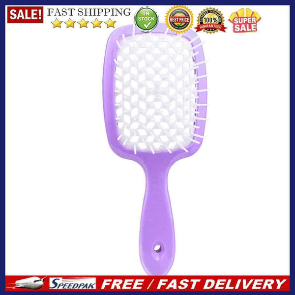 Hollow Hairdressing Comb Wet Dry Hair Detangling Brushes Scalp Massager Com