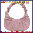 Autumn Solid Female Handbag Pleated Dumpling Shoulder Bags Party Totes Wristlets