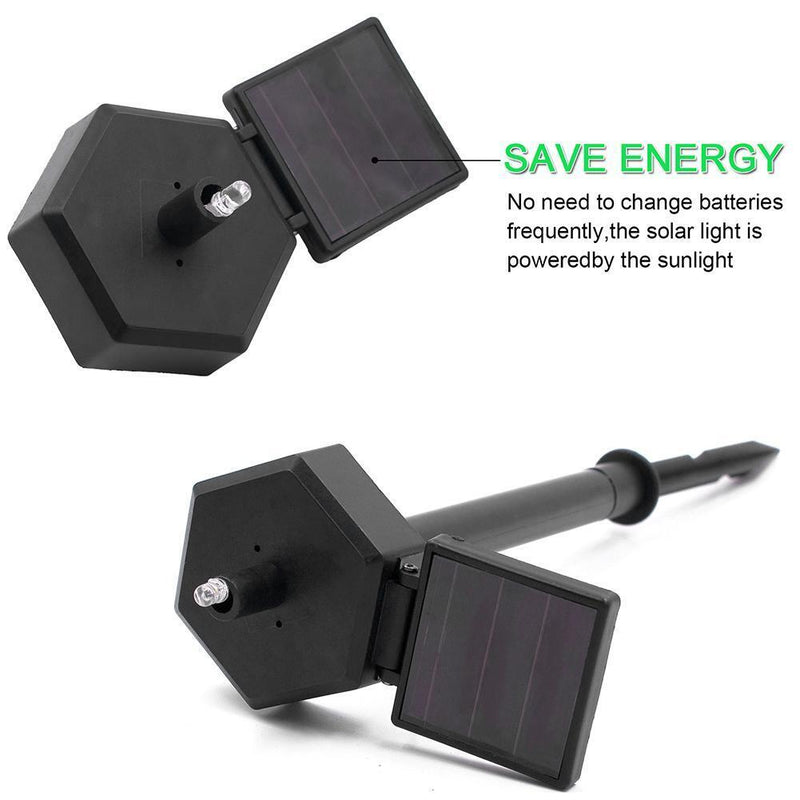 5pcs Solar Power LED Waterproof Garden Landscape Owl Lawn Ligh(Light Brown)