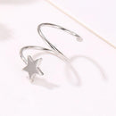 1pc Fashion Stud Earrings Women Korean Style Ear Studs Jewelry Gifts (Star)