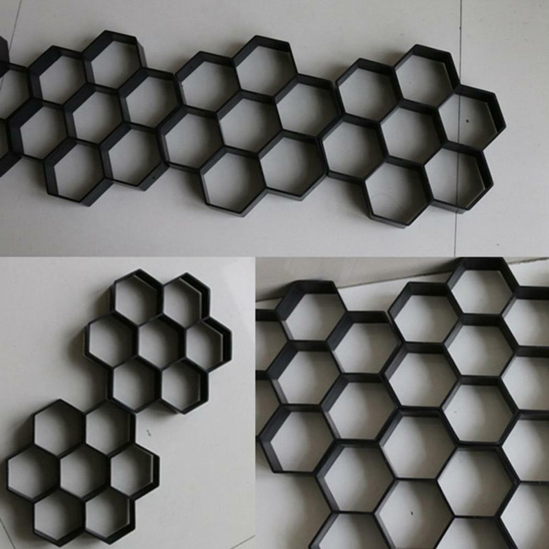 Garden Paving Pavement Mold Patio Concrete Stone Path Walk Maker Reusable Mould