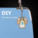 5pcs DIY Full Drill Special Shaped Diamond Painting Angel Shape Keyring Pendant
