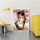 Full Drill 5D DIY Diamond Painting Sleeping Cat Embroidery Cross Stitch Decor