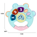 Baby Rattle Music Flashing Infant Pat Hand Bell Early Educational Toys (D) Newly