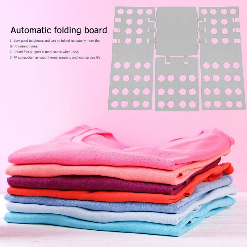 Plastic Garment Folding Board Adjustable Shirts Laundry Clothes Holder for Ho