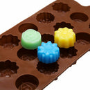 Nice 15 Cavity Silicone Flower Rose Chocolate Cake Soap DIY Mold Baking S1V7