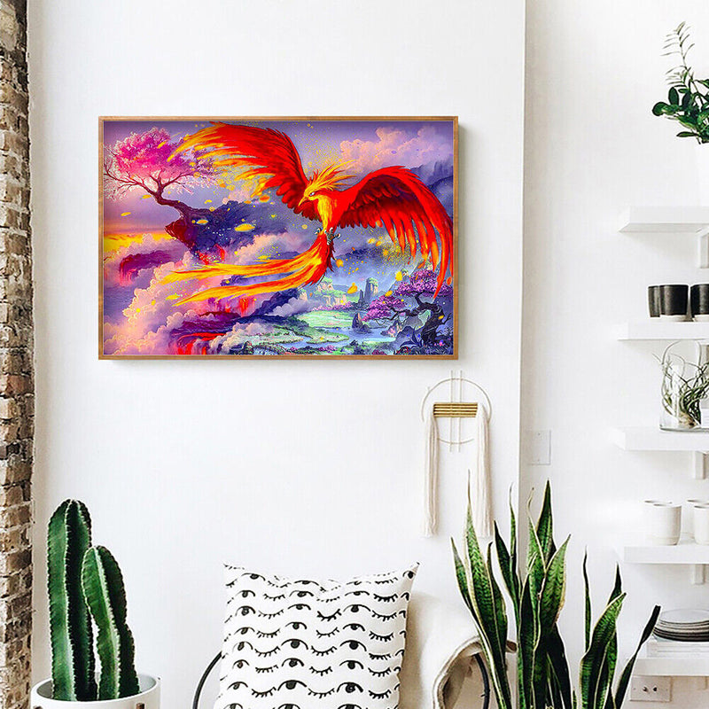 5D Phoenix Diamond Painting Special Shape Rhinestone Drill