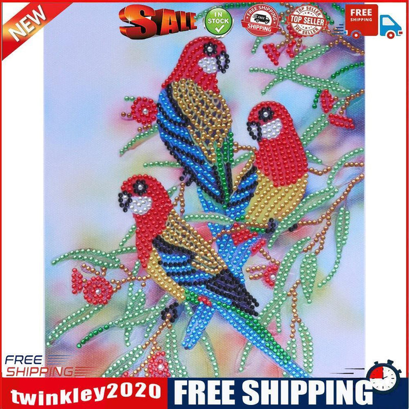 5D DIY Special Shaped Diamond Painting Parrot Cross Stitch Embroidery Kits