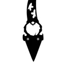 Metal Black Tree Trunk Gnome Lawn Stakes Yard Art Outdoor Home Garden Decorat