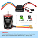 HOBBYFANS 3650 / F540 4300KV 4370KV Brushless Motor 60A ESC Kit for 1/10 RC