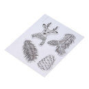 Silicone Rubber Stamp + Cutting Dies Stencil Frame Scrapbook Christmas