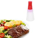 1pc Heat Resisting Silicone Grill Oil Bottle BBQ Basting Brush Tool(Red)