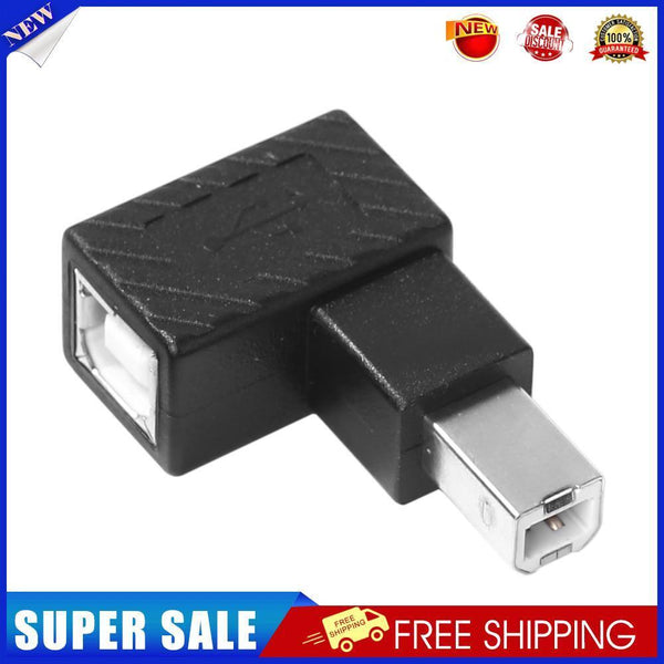 USB 2.0 Type B Male to Female Adapter Right Angled for Printer (Down)