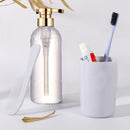 Clear Shampoo Bottle Bathroom Shower Gel Refillable Pet Pressing Bottles U7B6