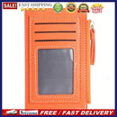 Korean Solid Color Wallet Female Mini Zipper Purse Card Holder Multi-slot Clutch
