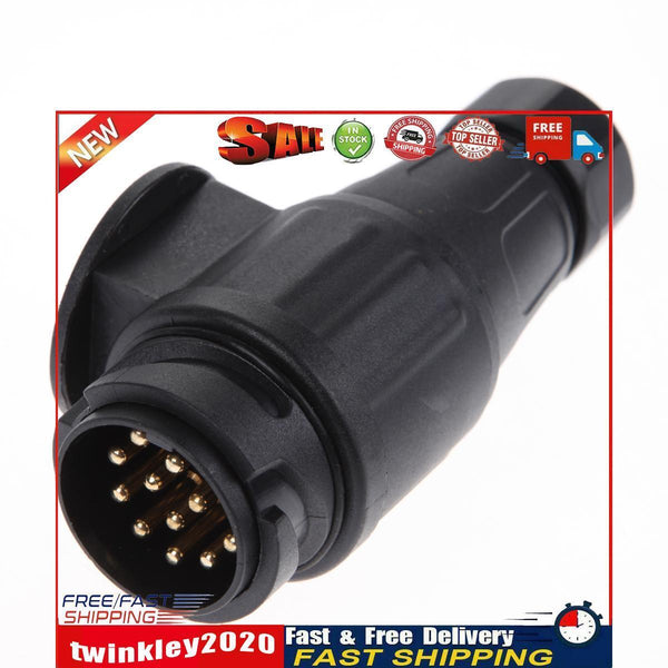 13 PIN TRAILER CARAVAN PLUG AND SOCKET towing electric connectors Newly