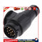 13 PIN TRAILER CARAVAN PLUG AND SOCKET towing electric connectors Newly