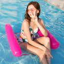 Water Hammock Inflatable Floating Swimming Pool Lounge Chair (Rose Red) Newly