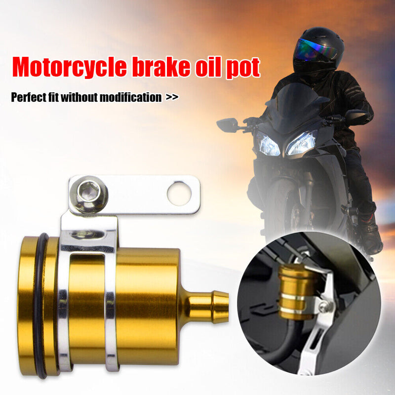 Universal Motorcycle Brake Fluid Reservoir Clutch Tank Oil Fluid Cup Accessor