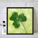 Lucky Shamrock Oil Paint By Numbers Kits Canvas Picture Wall Art DIY Craft