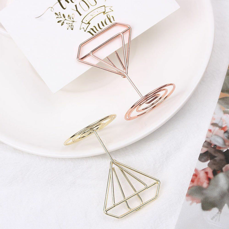 Desktop Decoration Place Card Clamps Stand Photos Clips Table Numbers Holder
