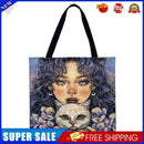 Moon girl and cat Printed Shoulder Shopping Bag Casual Large Tote Handbag