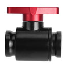 G1/4 Vent Valve Aluminum Handle Double Inner Teeth Waterway Control(Red) Newly