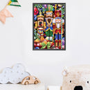 DIY Craft Nutcracker Oil Paint By Numbers Kits Canvas Picture Wall Art Cartoon
