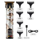 #A LED Electric Hair Clipper Portable T-Shaped Cutter Head Haircut Machine for H