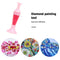 Flower Pot 5D Diamond Painting Point Drill Pen DIY Crafts (w/ Drill Pink) Newly