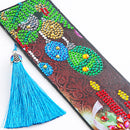 DIY Special Shaped Rhinestone Diamond Painting Leather Bookmark Tassel Page Mark
