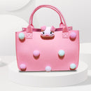 Felt Handbag - Felt Fabric Storage Tote Bags for Nursery Toys Cosmetics Makeu