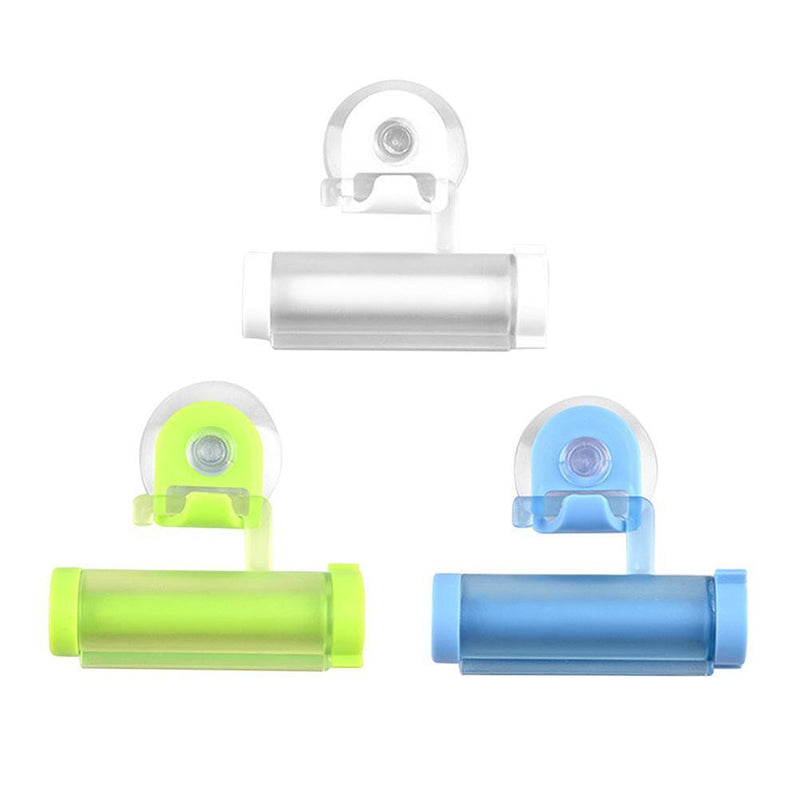 Hanging Rolling Tube Toothpaste Squeezer Facial Cleanser Dispenser (Blue)