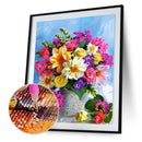 Flower DIY Round Rhinestone Diamond Painting Embroidery Kits Cross Stitch