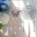 DIY Crystal Prism Teardrop Pendant Diamond Painting Kit Wind Chime (PFL01) Newly