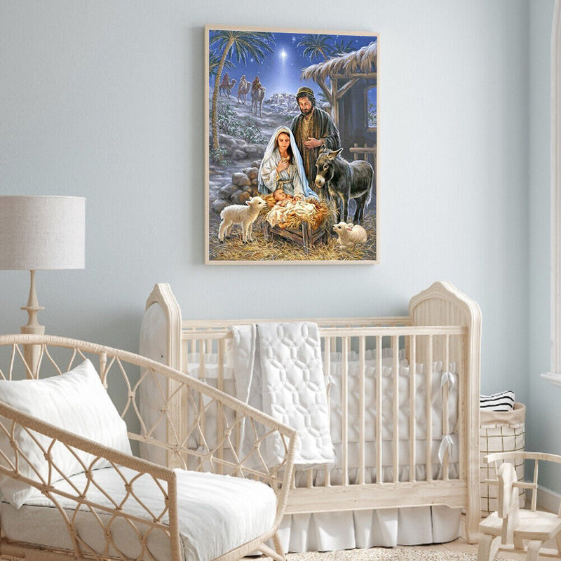 Full Cross Stitch 11CT Shepherd Stamped Embroidery DIY Crafts Home Decorations