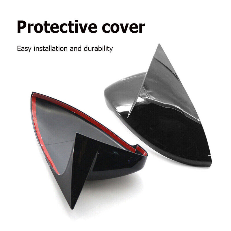 #A Practical Side Wing Mirror Covers Trim Cap Car Accessories for Golf 7 14-19