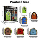 Window Home Courtyard T ree Decor Mini Dwarfs Fairy Tale Door Garden Decoration