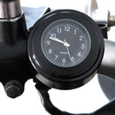 Motorcycle Clock Waterproof 22-25mm Dia Handlebar Watch Luminous Quartz Clock