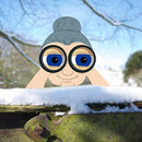 Nosy Old Man Lady Peeping Watching You Yard Art Crafts Decor Outdoor Ornaments