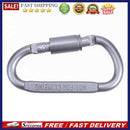 D-Shaped Aluminum Alloy Carabiner Screw Lock Hook Clip Key Ring Outdoor