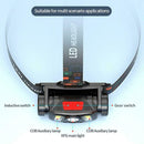 2000LM LED Headlight Head Lamp Motion IR Sensor Head Light Super Battery X4K6