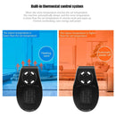 PORTABLE ELECTRIC HEATER UK PLUG IN WALL FAN HEAT SETTING 500W REMOTE CONTROL