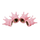 4pcs Pink Crown Shape Car Auto Wheel Tire Tyre Valve Stem Caps Dust Covers Newly