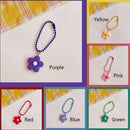 Flower Pendant Cute Coin Purse Pendant Key Ring Decorations Plastics Keychain