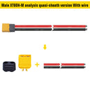 1pc XT60 Battery Male Plug Connector with Silicon 12 AWG Wire 30cm (A) Newly