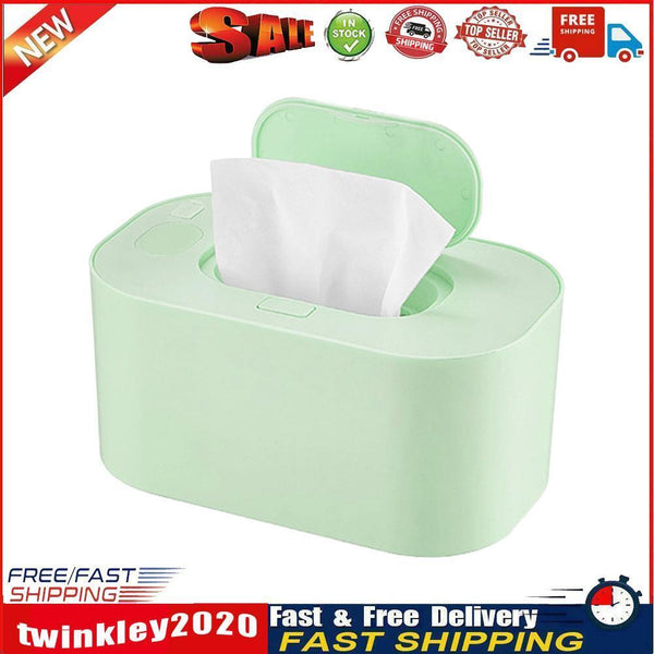 Smart Baby Wipe Warmer with Display Screen Heating Tissue Box (Blue Green) Newly